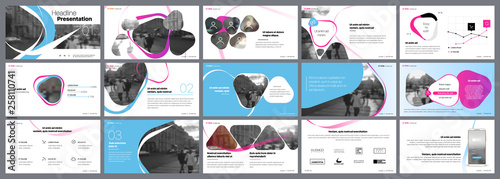 Presentation template. Elements for slide presentations on a white background. Use also as a flyer, brochure, corporate report, marketing, advertising, annual report, banner. Vector