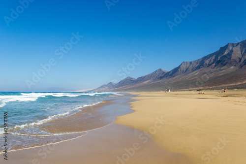 Cofete beach, Fuerteventura, Spain photo