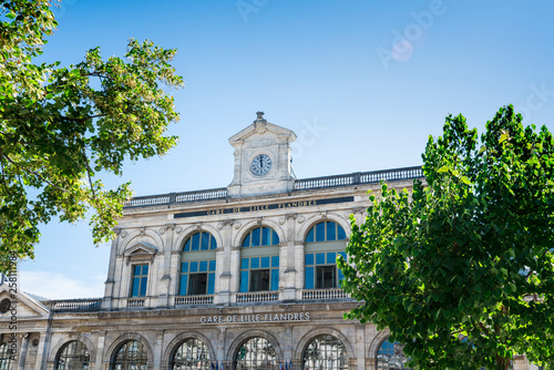 train station -Gare de Lille Flandres- in Lille, France