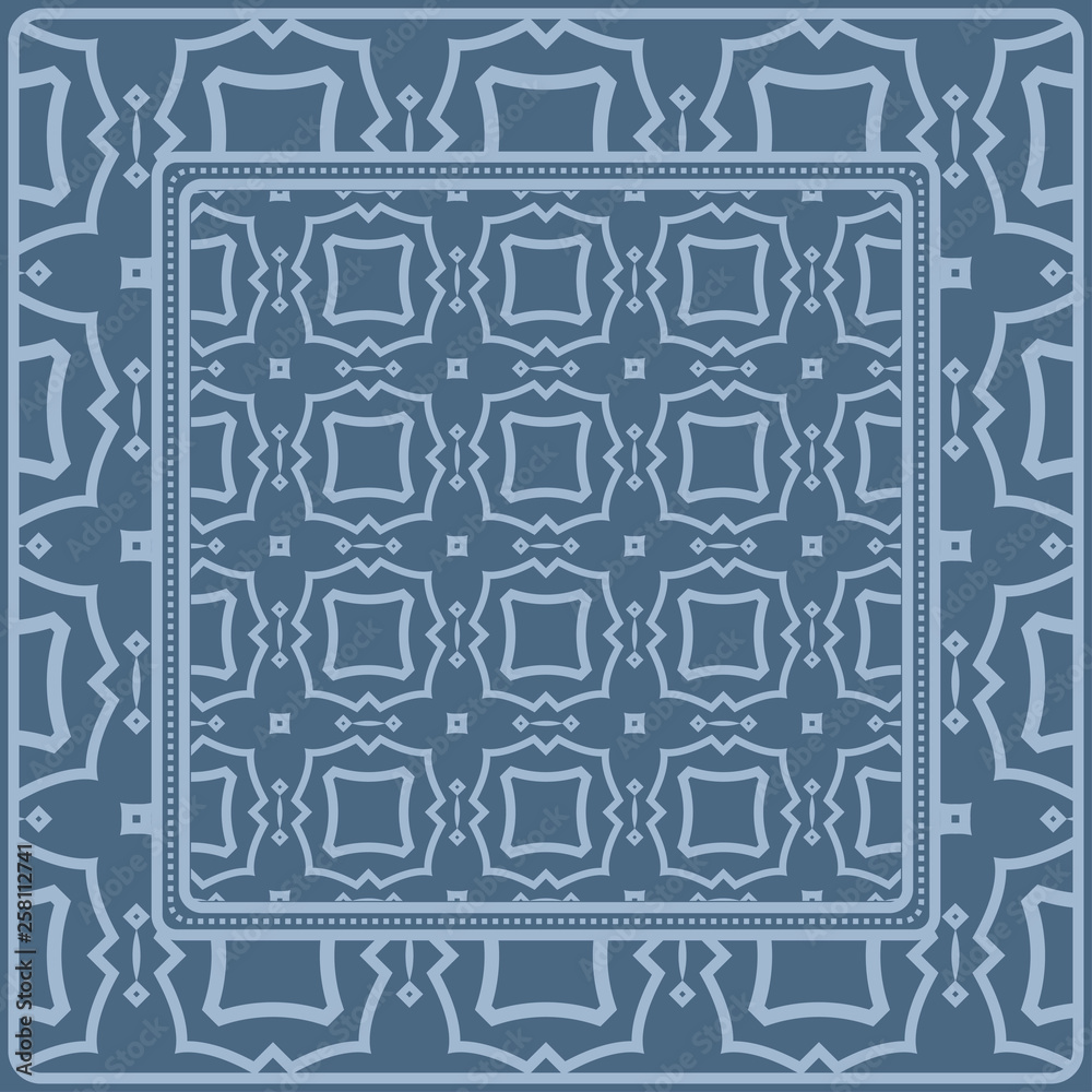 Geometric Pattern. Vector Illustration. Design For Wallpaper, Flyer, Book, Brochure. pastel blue color