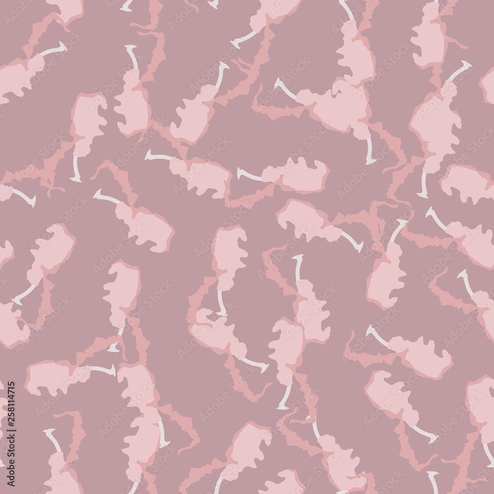 UFO camouflage of various shades of pink, white and nude colors UFO camouflage of various shades of pink, white and nude colors