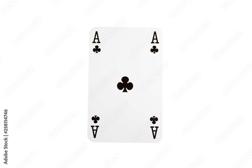 Obraz premium Playing card on a white background