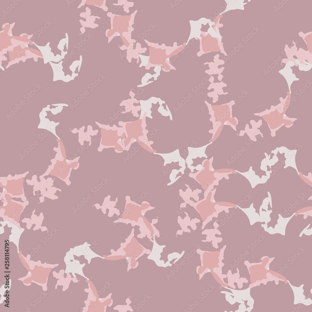 UFO camouflage of various shades of pink, white and nude colors UFO camouflage of various shades of pink, white and nude colors