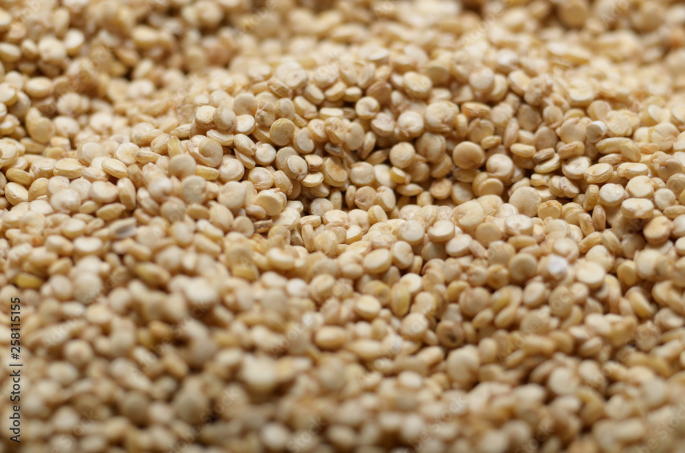 Raw organic superfood gluten free quinoa seeds closeup Raw organic superfood gluten free quinoa seeds closeup