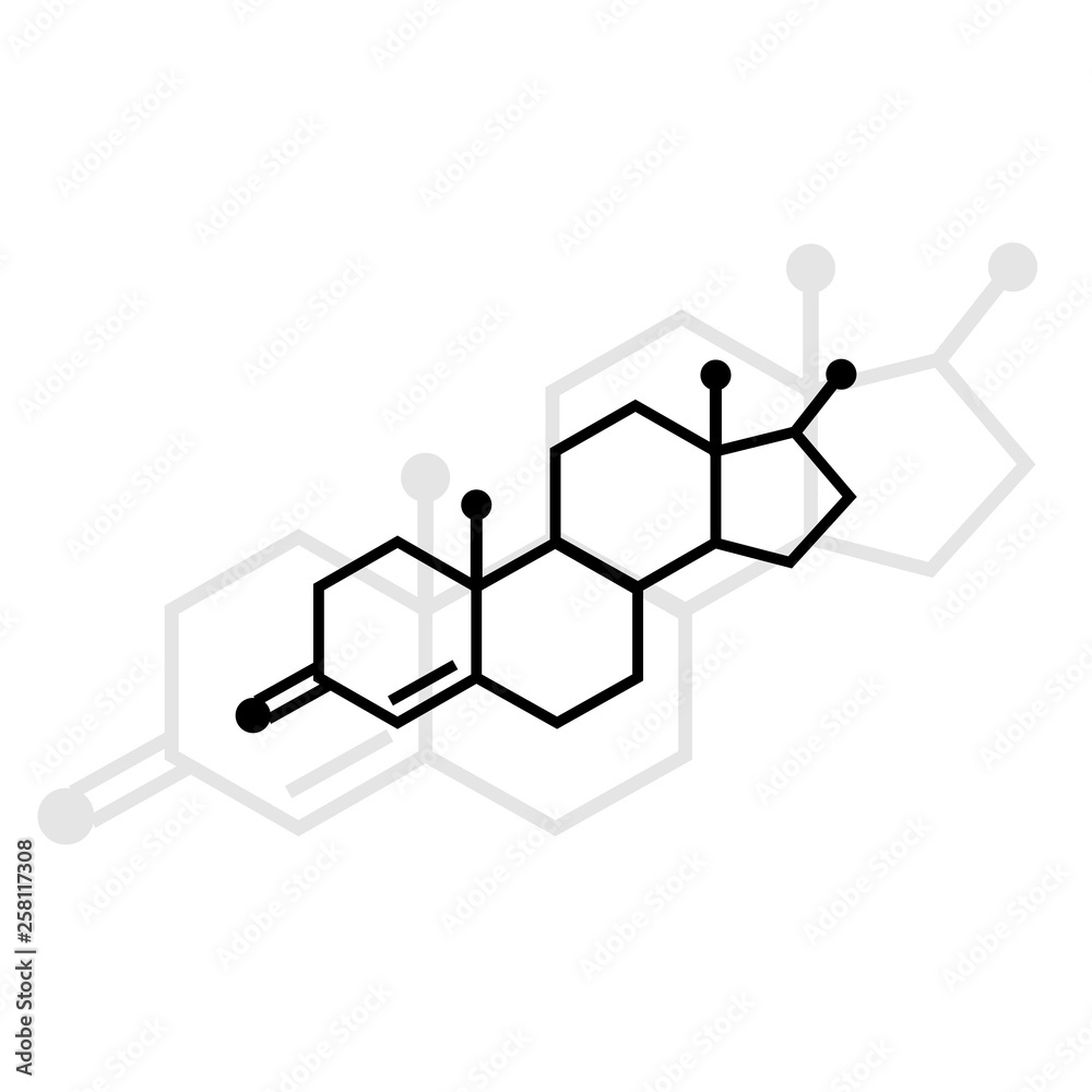 molecular structure of testosterone molecular structure of testosterone
