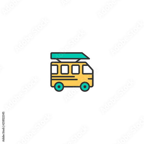 Bus icon design. Transportation icon vector design