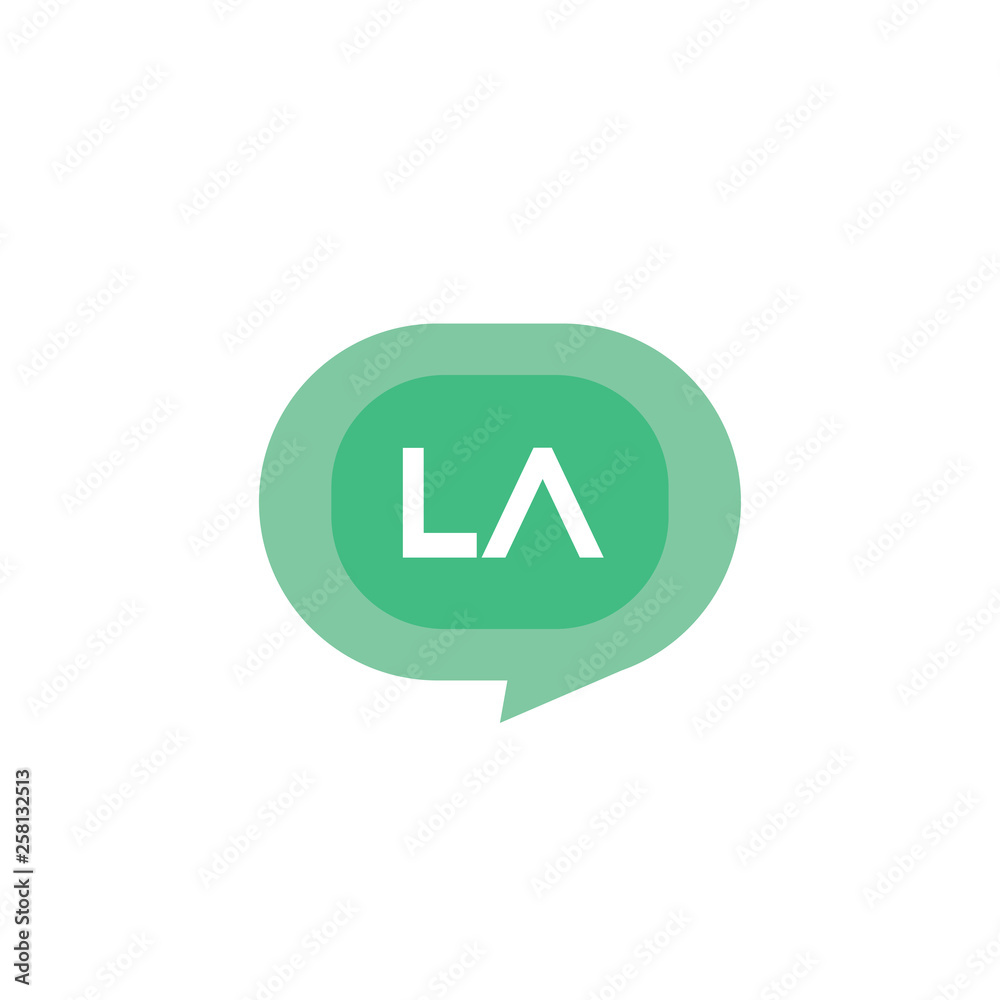 Initial Letter Logo LA Template Vector Design Initial Letter Logo LA Template Vector Design