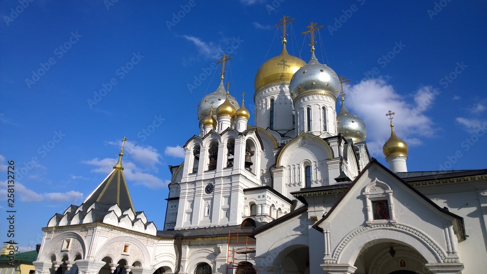 Old orthodox monasteries in Moscow Russia