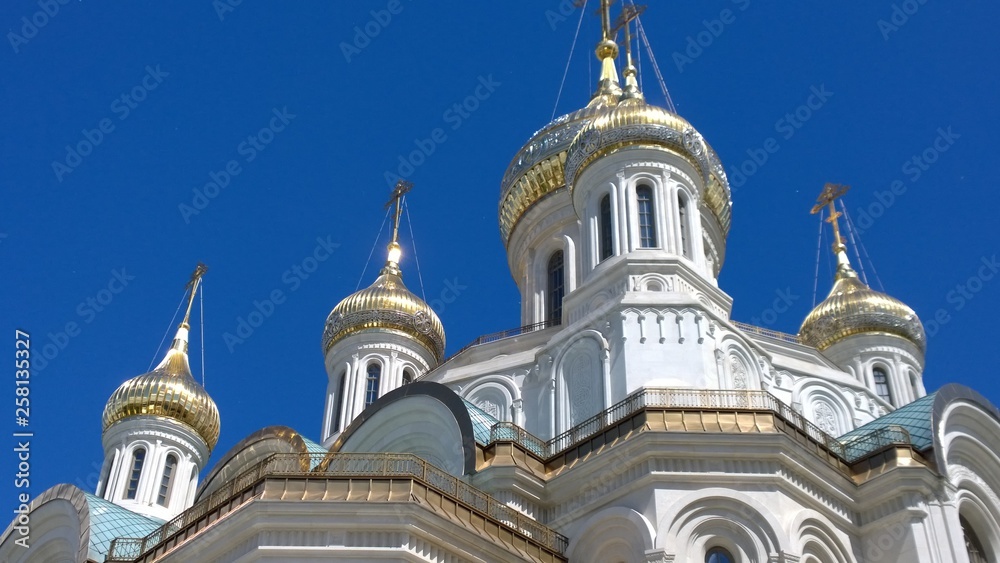 Old orthodox monasteries in Moscow Russia
