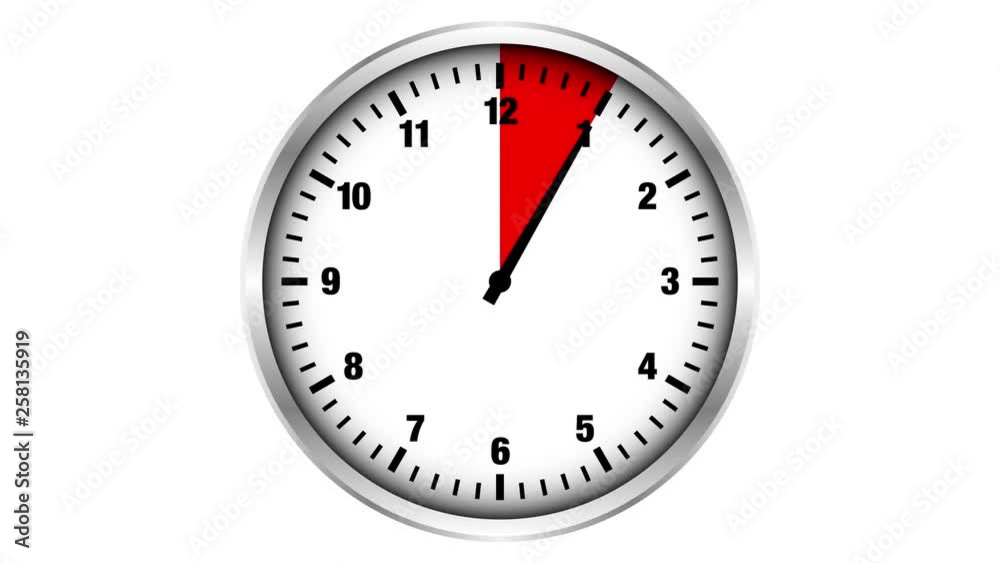Video Silberne Stoppuhr 60 Sekunden/Minuten Rot Video Silberne Stoppuhr 60 Sekunden/Minuten Rot
