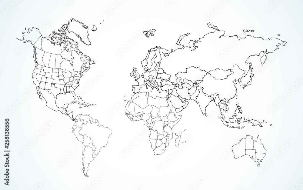 How to draw World map easy SAAD - YouTube-saigonsouth.com.vn