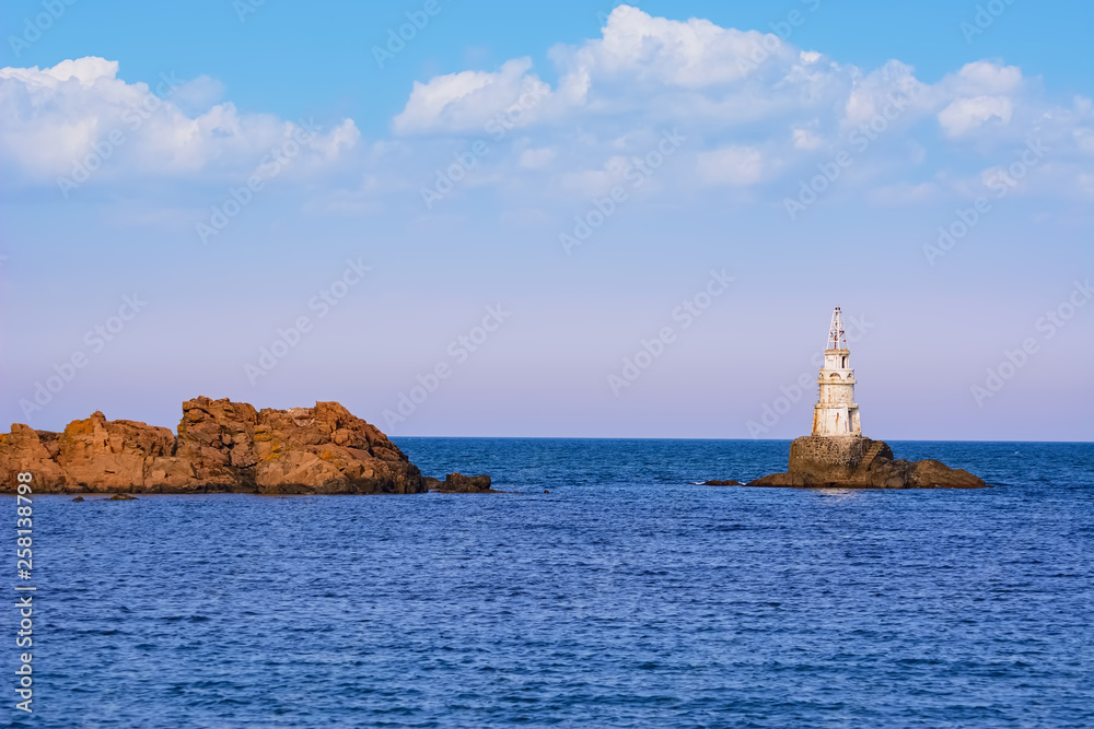Small Lighthouse in the Sea