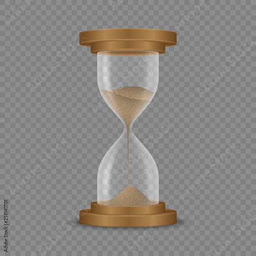 Sand hourglass clock