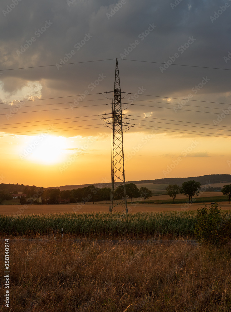 The landscape of Low Saxony in Germany