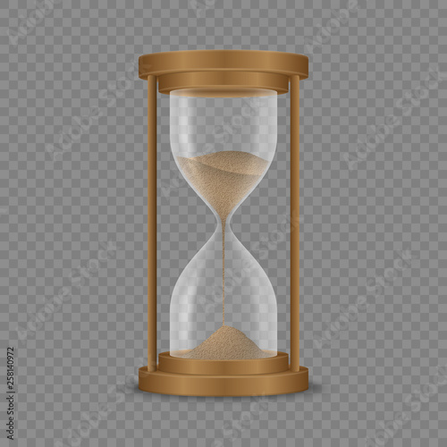 Sand hourglass clock