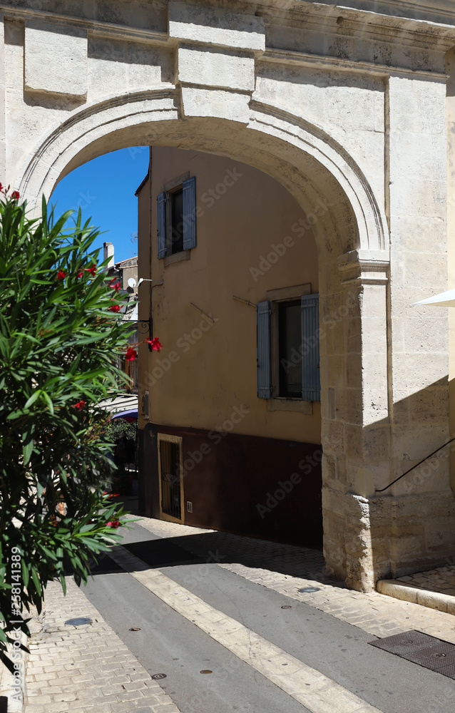 The famous old Saint-Paul gate ,Saint-Remy-de-Provence, France.