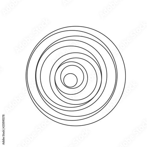 Circular spiral sound wave