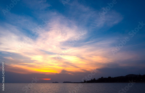 Sunset Sky Above the Sea © Glebstock