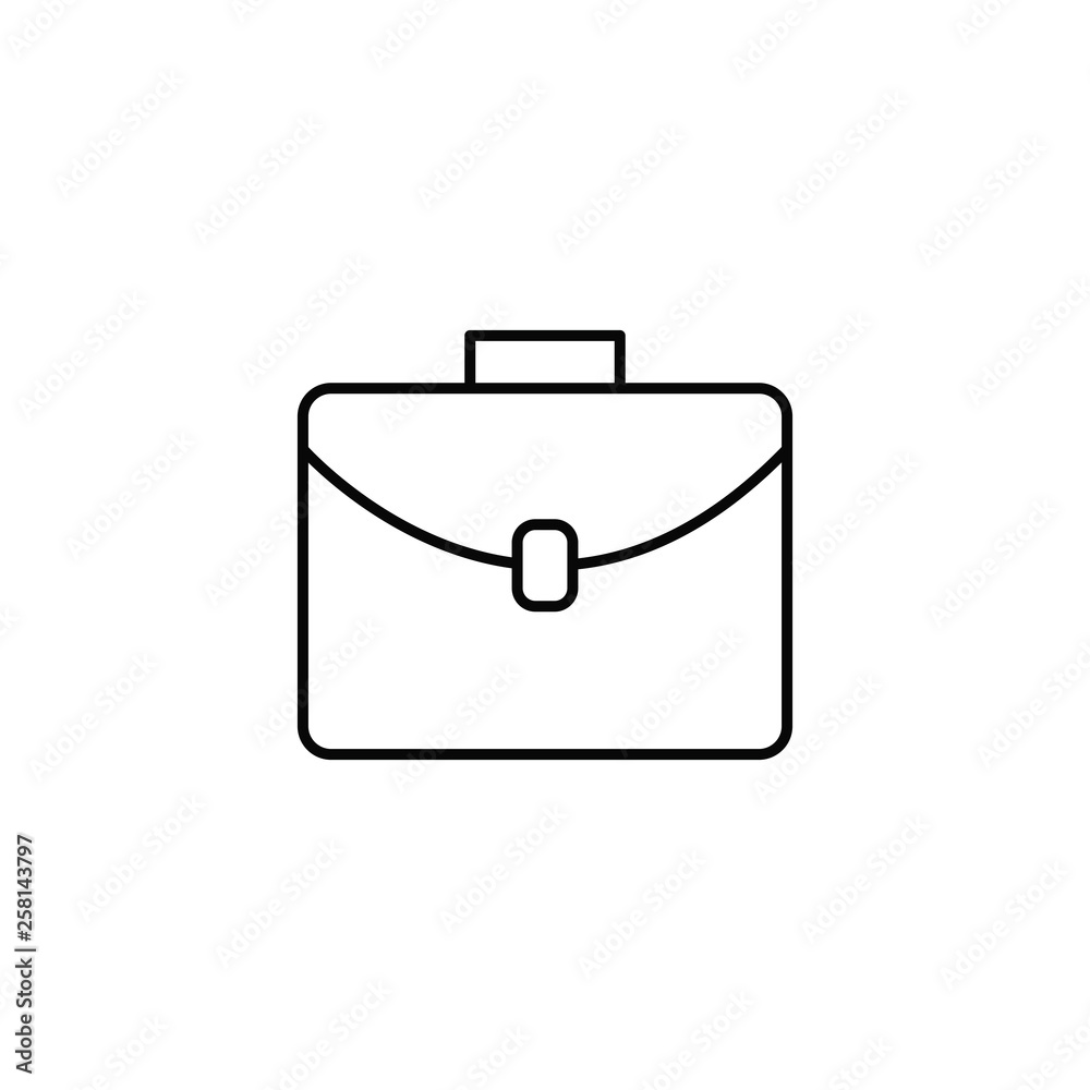 Briefcase Thin Line Vector Icon. Flat icon isolated on the white background. Editable EPS file. Vector illustration. Briefcase Thin Line Vector Icon. Flat icon isolated on the white background. Editable EPS file. Vector illustration.