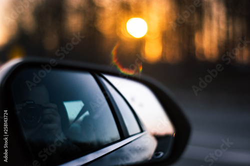 Wallpaper Mural Mirror sunset with DSLR Torontodigital.ca