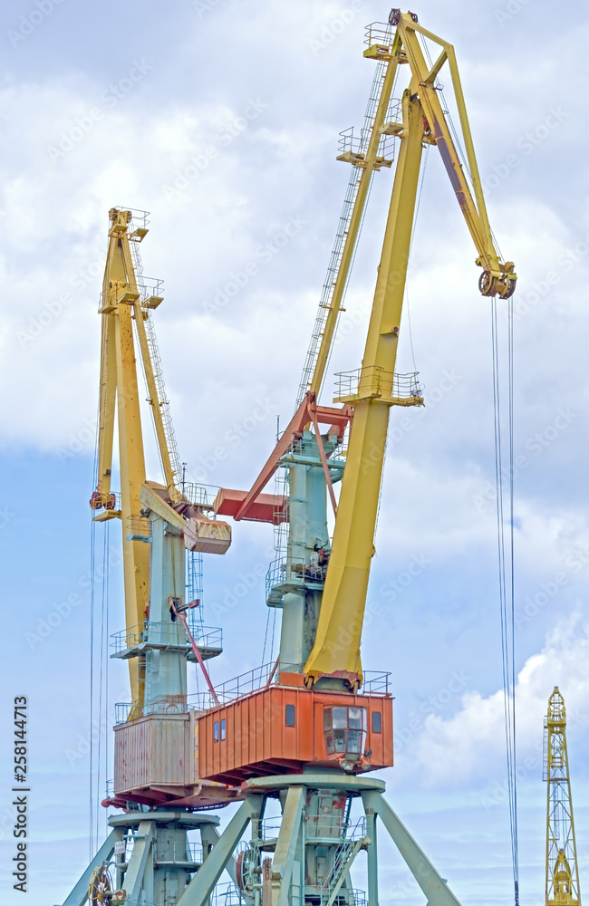Large crane in port