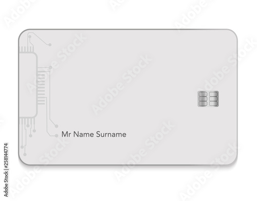 Concepto de Tarjeta de Crédito. Plantilla Vector.