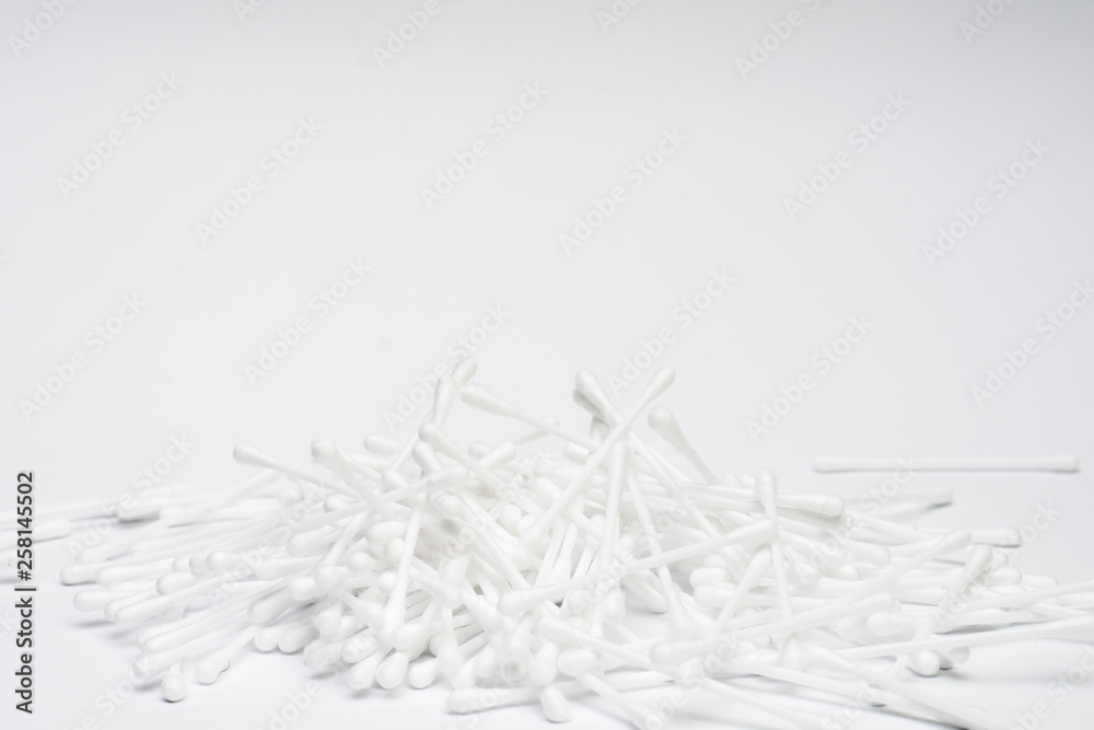 Cotton Buds isolated on white background Cotton Buds isolated on white background