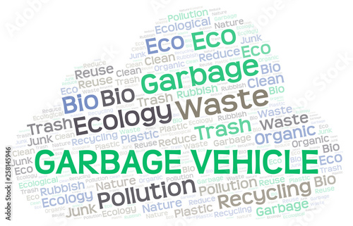 Garbage Vehicle word cloud.