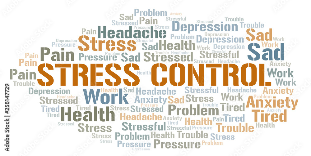Stress Control word cloud.
