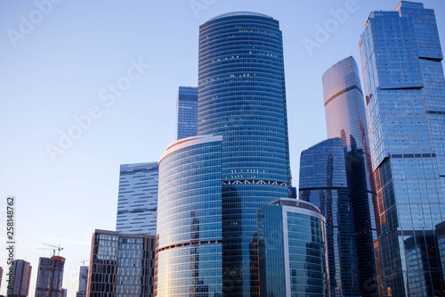 Skyscrapers of Moscow city business center.