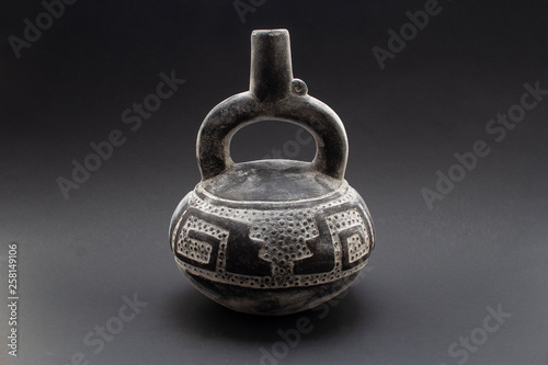 Pre-columbian ceramic pitcher or 