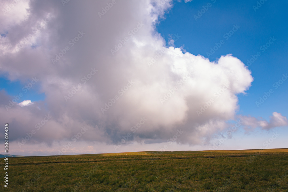 Very low clouds in the mountains