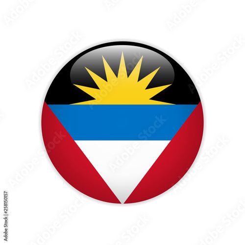 Free Download Flag Antigua and Barbuda button - GFXLoad