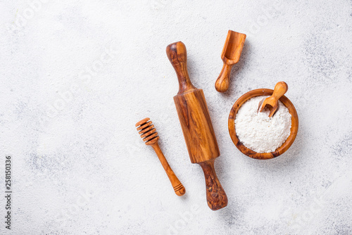 Wooden kitchen utensils from olive wood
