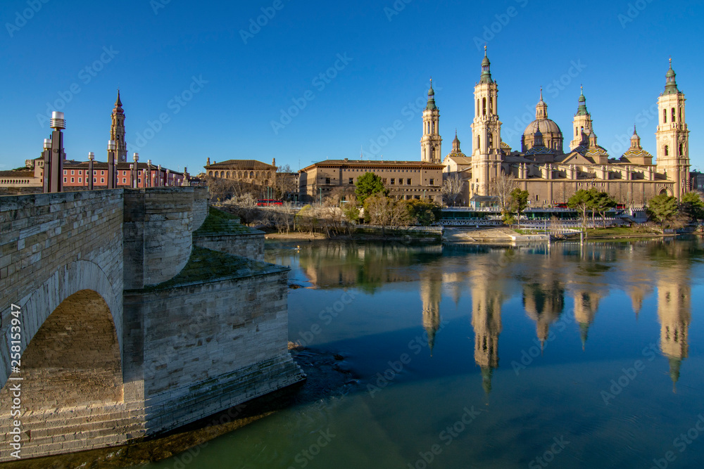 Basilica of Our Lady of the Pilar in Zaragoza, Spain