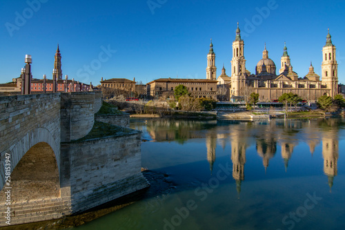 Basilica of Our Lady of the Pilar in Zaragoza  Spain