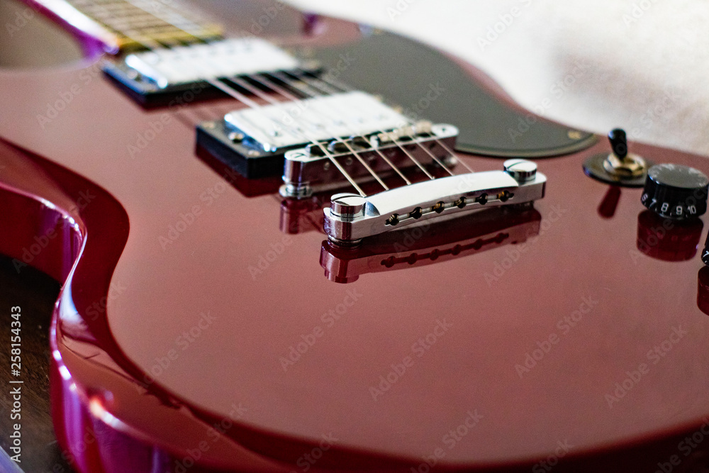 Fototapeta premium Different views of a Guitar