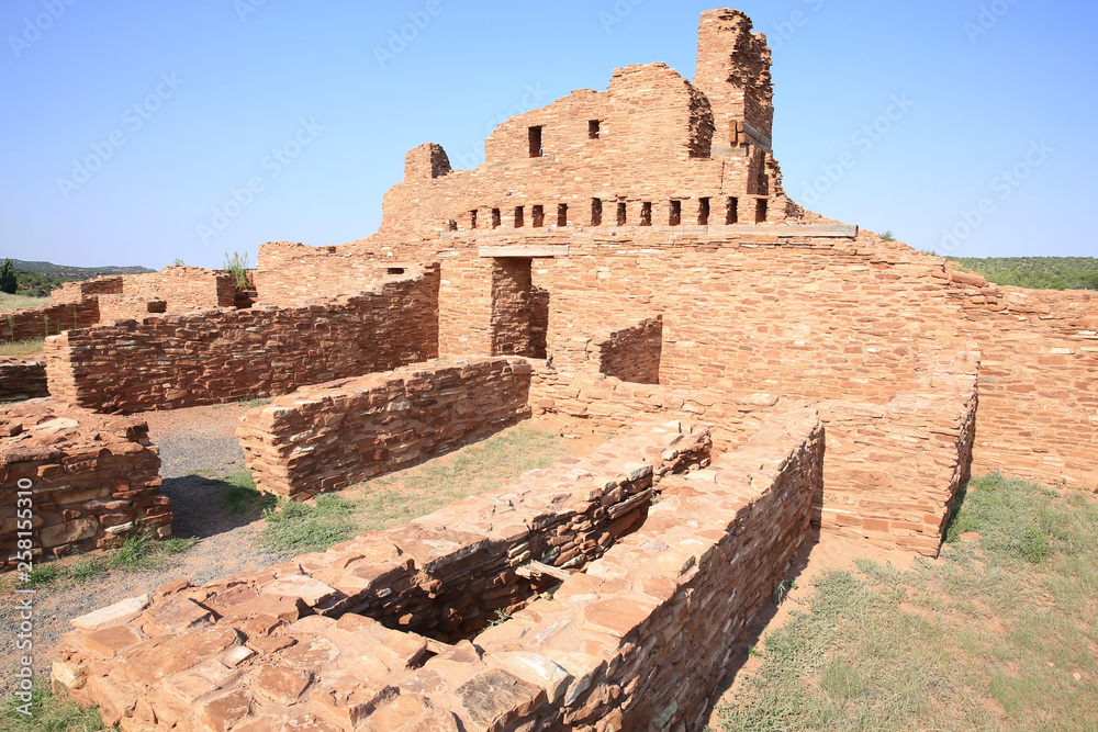 Abó Mission in Salinas Pueblo Missions National Monument, New Mexico, USA
