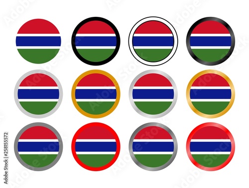 Free Download Gambia state flag in globes - GFXLoad