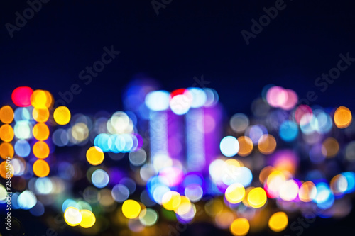 Night bokeh city lights © Aleksandra Konoplya