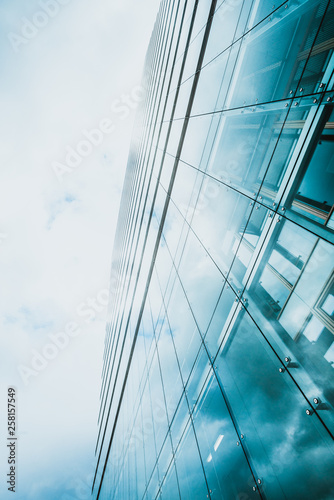 office buildings. modern glass silhouettes