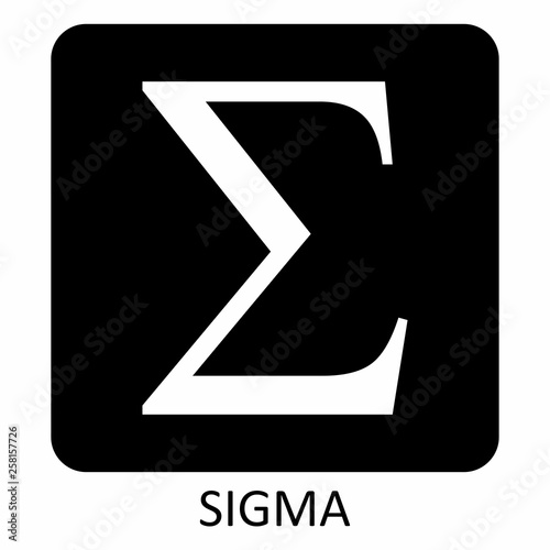 Sigma greek letter icon