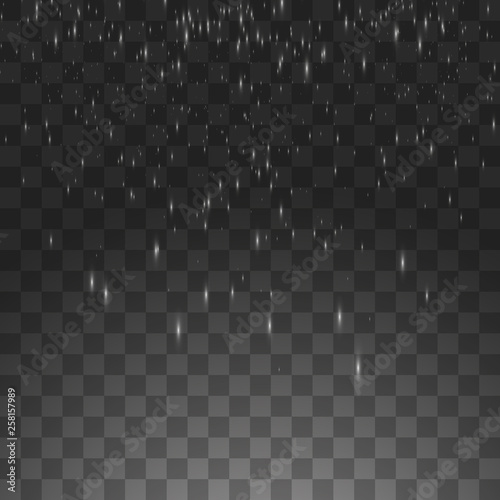 Vector illustration rain isolated on a transparent background