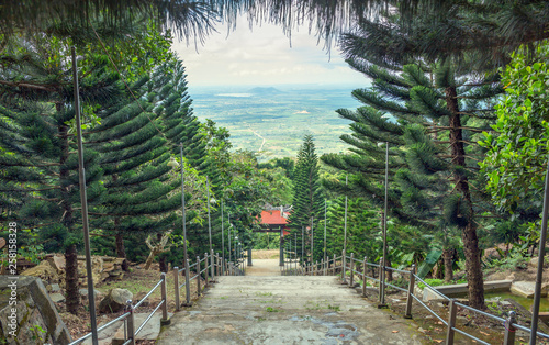 View from Ta Cu mountain, Binh Thuan province, Vietnam.