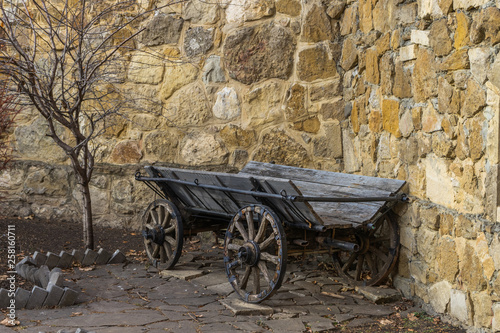 old wooden cart