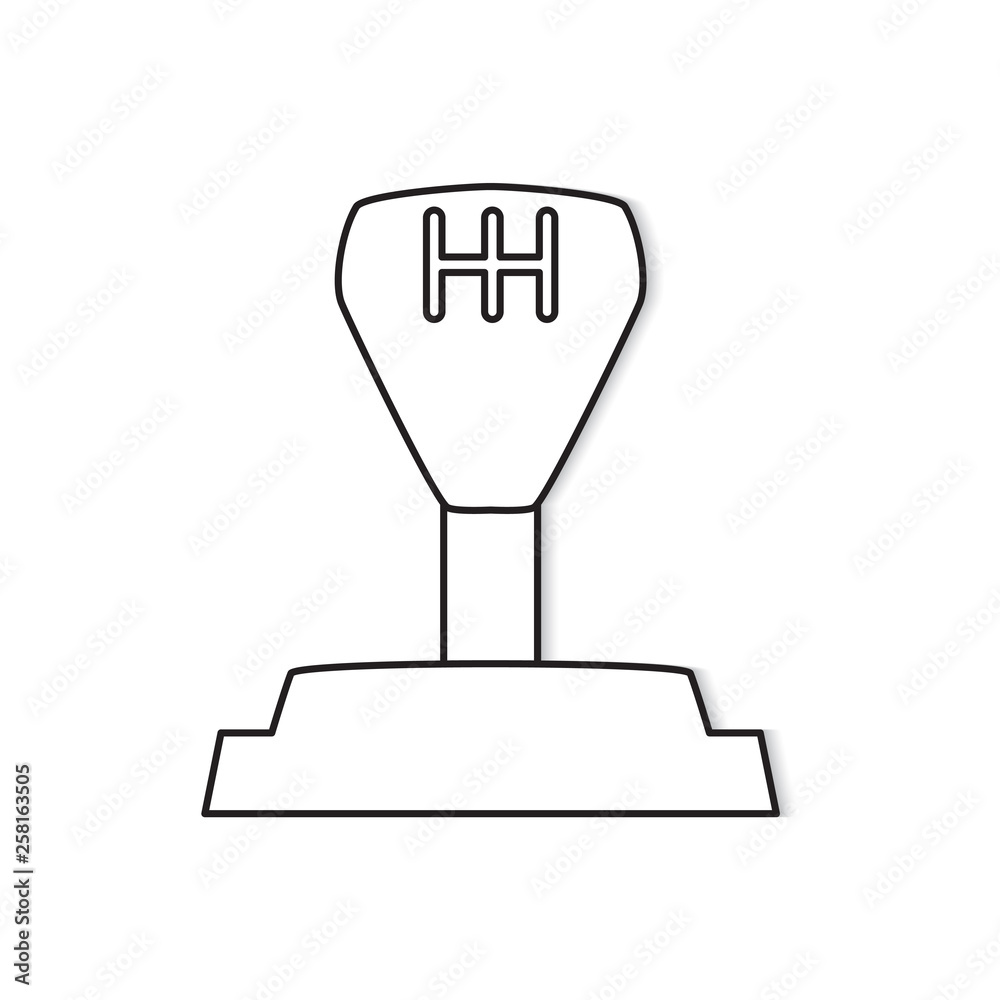 gear stick icon- vector illustration gear stick icon- vector illustration