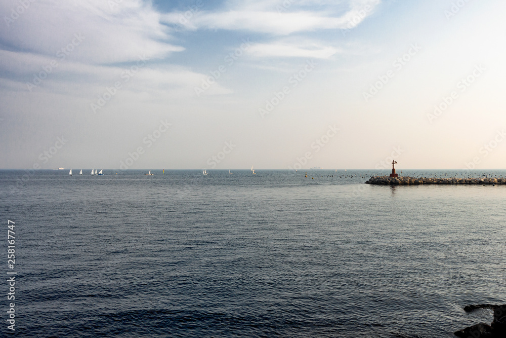 Bay of Naples in February.