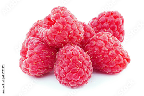 a bunch of fresh raspberries
