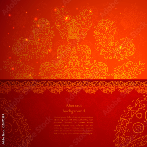 Red indian ornament