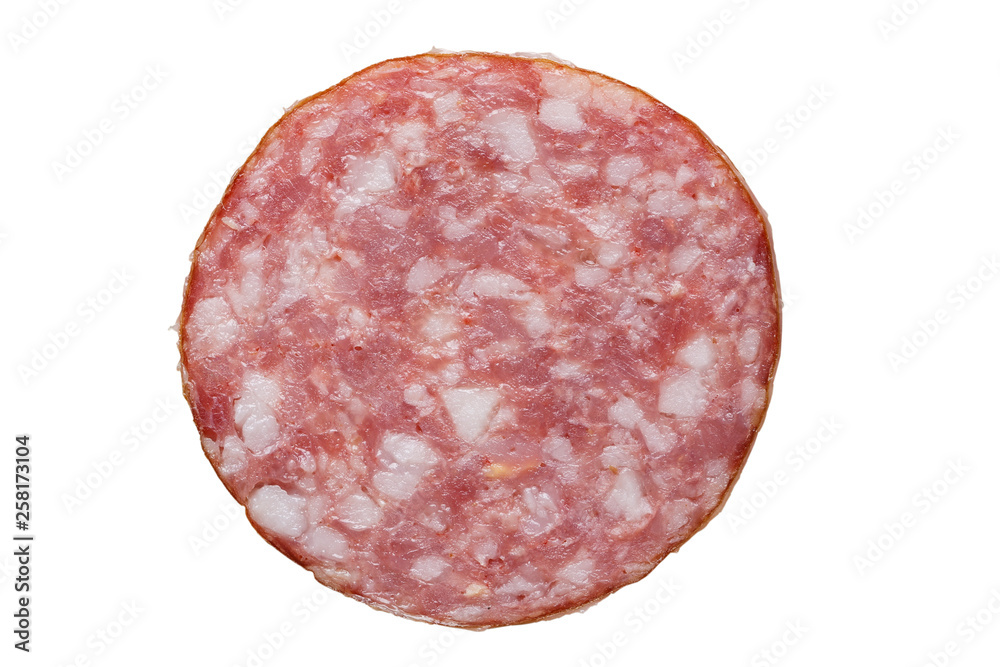 salami sausage slice salami sausage slice
